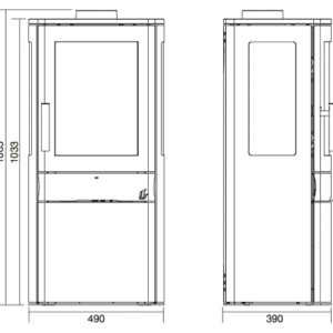 ACR Neo 1C Eco Wood burning Stove - Image 3