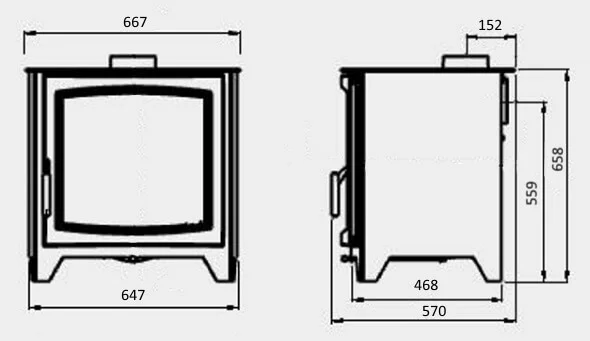 Parkray Aspect 14 Eco Wood burning Stove - Image 3