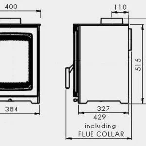 Parkray Aspect 4 Eco Wood burning Stove - Image 5