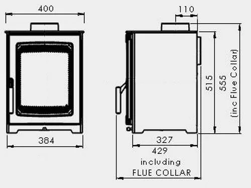 Parkray Aspect 4 Eco Wood burning Stove - Image 5