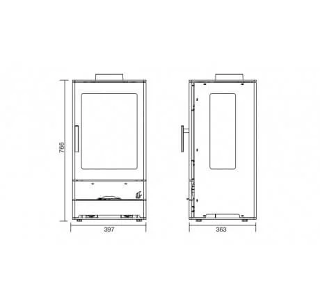 ACR Trinity 1 Eco Wood burning Stove - Image 2