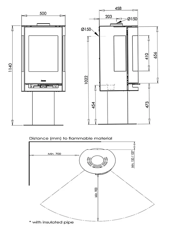 Aduro 9-3 SE Lux Wood Burning Stove - Image 2