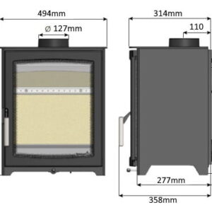 Parkray aspect 5 compact Stove