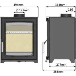 Parkray aspect 5 compact Stove