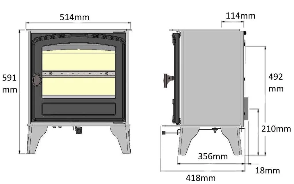 hunter herald 5 eco wood burning stove