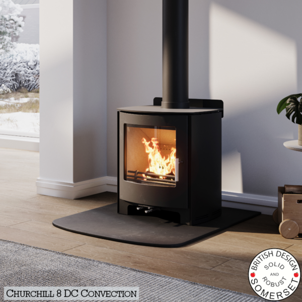 mendip churchill 8 convection wood burning stove.