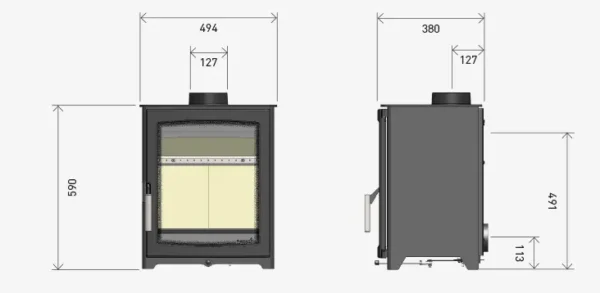 Parkray Aspect 5 Eco Dimensions