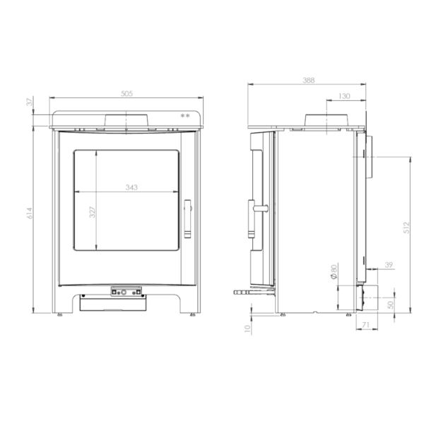 Mendip Churchill 5 DC Se Dimensions