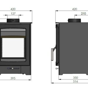 parkray aspect 4 double sided dimensions