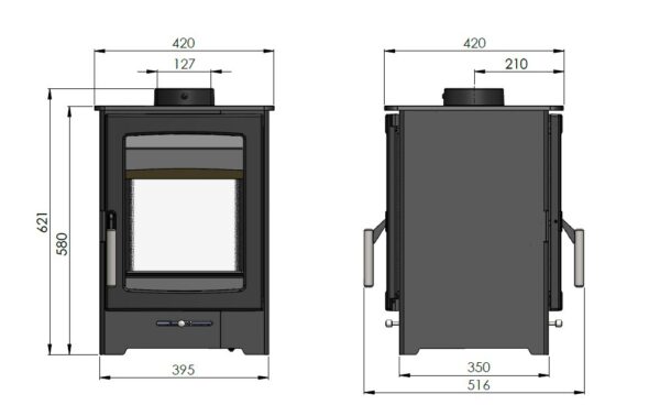 parkray aspect 4 double sided dimensions